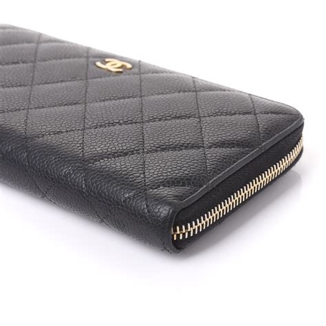 zip around wallet chanel|chanel large zip around wallet.